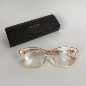 Oliver Peoples Netta OV5408U transparent light silk light pink frames with case